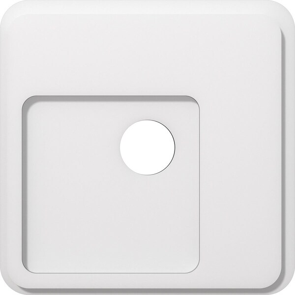 Ekena Millwork Lucan Architectural Grade PVC Contemporary Ceiling Medallion, 16"OD x 3"ID x 5 1/2"C x 1"P CMP16LN-03000 - main